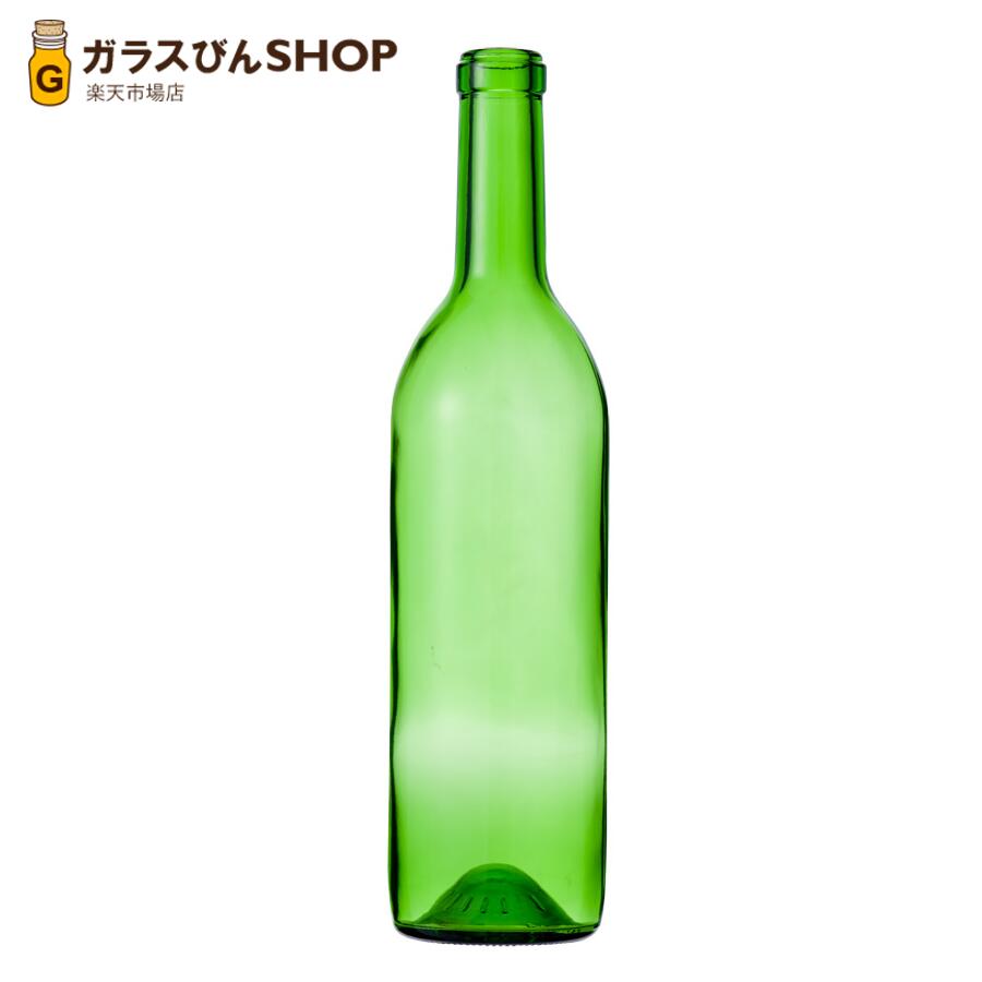 ガラス瓶 酒瓶 ワイン瓶 ワイン720 木口 グリーン 720ml ジュース瓶 飲料瓶 wine bottle