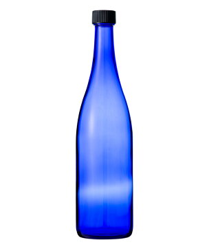 ブルーボトル 720ml(ロングS720CBT)-3本セット-ガラス瓶 酒瓶 ワイン瓶 wine bottle