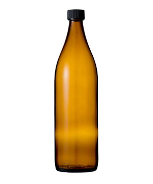 ガラス瓶 酒瓶 焼酎瓶 灘900 茶色 900ml-3本セット