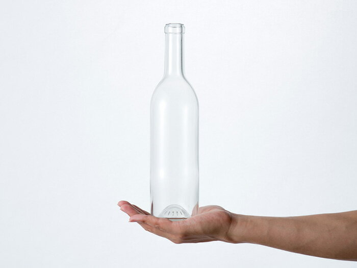 ガラス瓶 酒瓶 ワイン瓶 ワイン720 木口 透明 【720ml 24本セット】 透明瓶