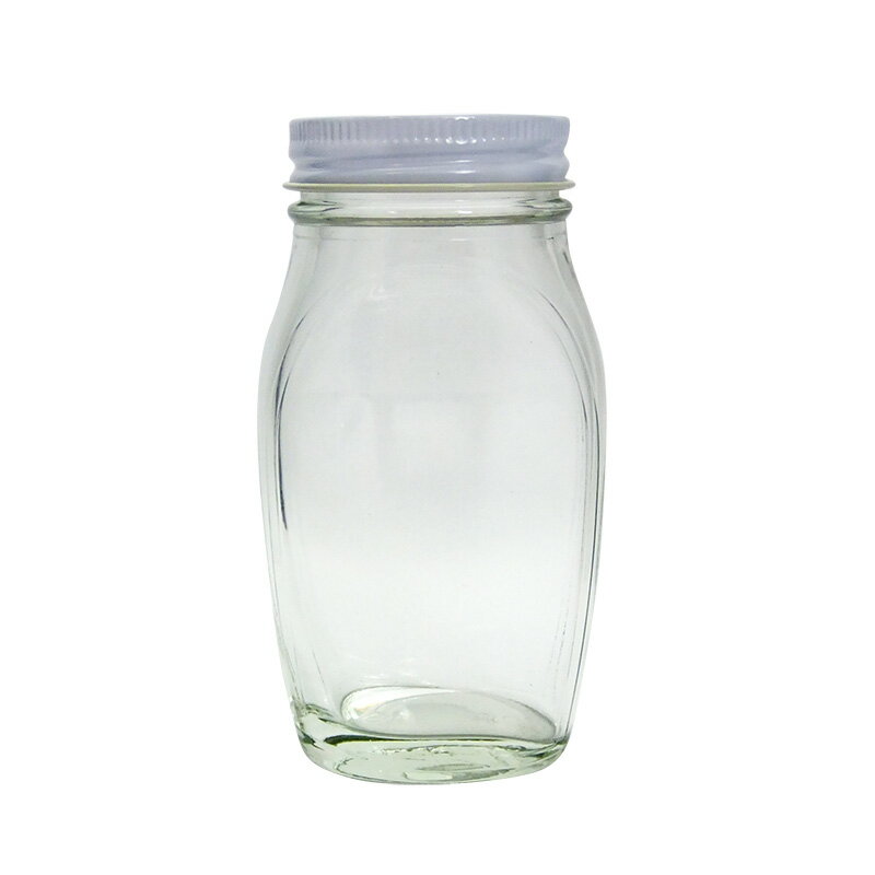 ガラス保存容器 食料瓶 ナメタケ120 120ml jar (47スクリューCAP/白) 