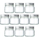 ガラス保存容器 ガラス瓶 ジャム瓶 蓋付 食料瓶 SH-200丸 248ml 【10本セット- jar】
