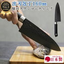 【レビュー投稿でシャープナープレゼント】 槌目 包丁 チタンコーティング 洋出刃包丁16cm TT03 日本製 岐阜県 関市 出刃 片刃 包丁 ほうちょう 魚 ...