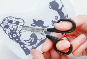蒼山日菜監修切り絵はさみDSA-100CANARY切り絵レース切り絵クラフト用ハサミ日本製
