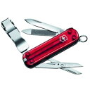 【1本までメール便 270円 対応商品】VICTORINOX ビクトリノックスNail Clip580T Red T ネイルクリップ580 スケルトンレッド 8機能 65mm爪切りツール【0.6463.T】【10014084】