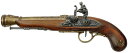 DENIX　デニックス1126/L 海賊ピストル　ゴールド左手用レプリカ 銃 拳銃 モデルガン ピストル模造品