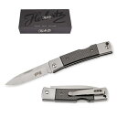 ◆難有り品◆Herbertz Selectionハーバーツ セレクション53014フォールディングナイフAISI 440鋼&カーボンファイバー背止めロック式ポケットクリップ【57-A-10018133】