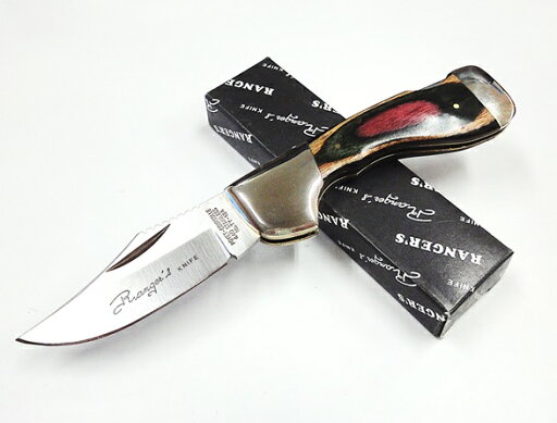 【1本のみメール便 270円 対応商品】RANGER'S レンジャーズTY-134フォールディングナイフ440鋼 カラー合板背止めロック【40-S-10018138】 【1本のみメール便 270円 対応商品】RANGER'S レンジャーズTY-134フォールディングナイフ440鋼 カラー合板背止めロック【40-S-10018138】