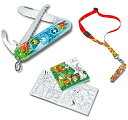 VICTORINOX ビクトリノックスマイ・ファーストVXお子さまセットアニマル エディション全3種類 9機能 84mmネックストラップ/塗り絵ガイドブック付き【日本正規品】(4)