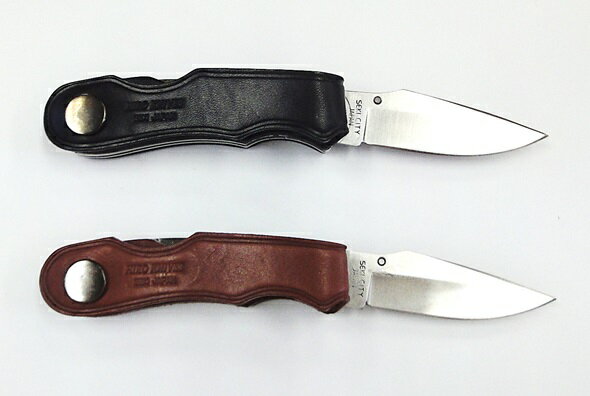 ◆難有り品◆HIRO　KNIVESヒロ　ナイブズベルトポーチナイフ2カラー ブラック/ブラウンフォールディングナイフ背止めロック【587738】通販格安セール情報　楽天　通販