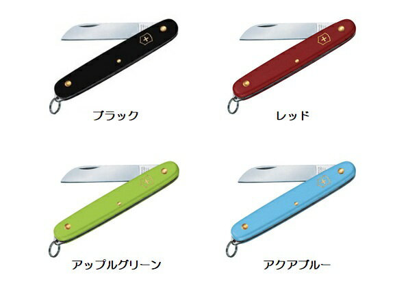 【1本までメール便 270円 対応商品】VICTORINOX ビクトリノックス3.9051 フローリストナイフストレート 直刃 4色花ナイフ 花切りナイフ右利き用リング付タイプ通販格安セール情報 楽天 通販