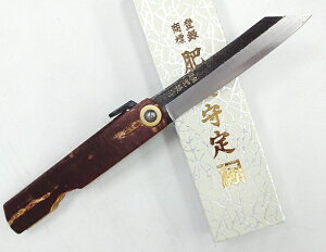定駒 肥後守桜樹皮鞘 特大 210mm青紙割込み【28-10017071】