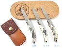 HIRO KNIVES ヒロ ナイブズセッターSam McDowellサムマクドウェルCustom Scrimshaw Handleスクリームショウ ハンドル人魚/シャチ/ヨットホールディングナイフ皮シース付【10017487】(4)
