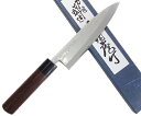 三本杉身卸 210mm白紙2号積層鋼黒合板口 紫檀柄 栗型【9-A】