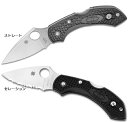 SPYDERCO スパイダルコDragonfly2 ドラゴンフライ2ブラックVG-10 FRN(ガラス繊維強化ナイロン)ストレート 直刃背止めロッククリップ付