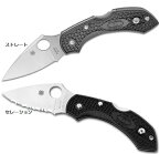 SPYDERCO スパイダルコDragonfly2 ドラゴンフライ2ブラックVG-10 FRN(ガラス繊維強化ナイロン)ストレート　直刃背止めロッククリップ付