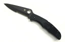 SPYDERCO スパイダルコEndura4 エンデューラ4オールブラックチタンコーティングVG-10 FRN ガラス繊維強化ナイロン 半波