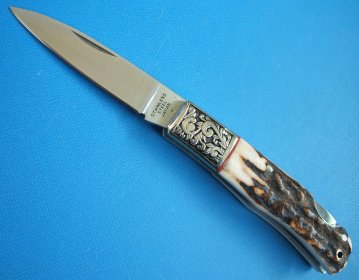 ホーンタイプ 牛刀 鉈 唐草模様口金 スタッグフォールディングナイフ折り畳みナイフ 爪切り 日本製 関の刃物屋ｍａｒｕｏｋｕネット