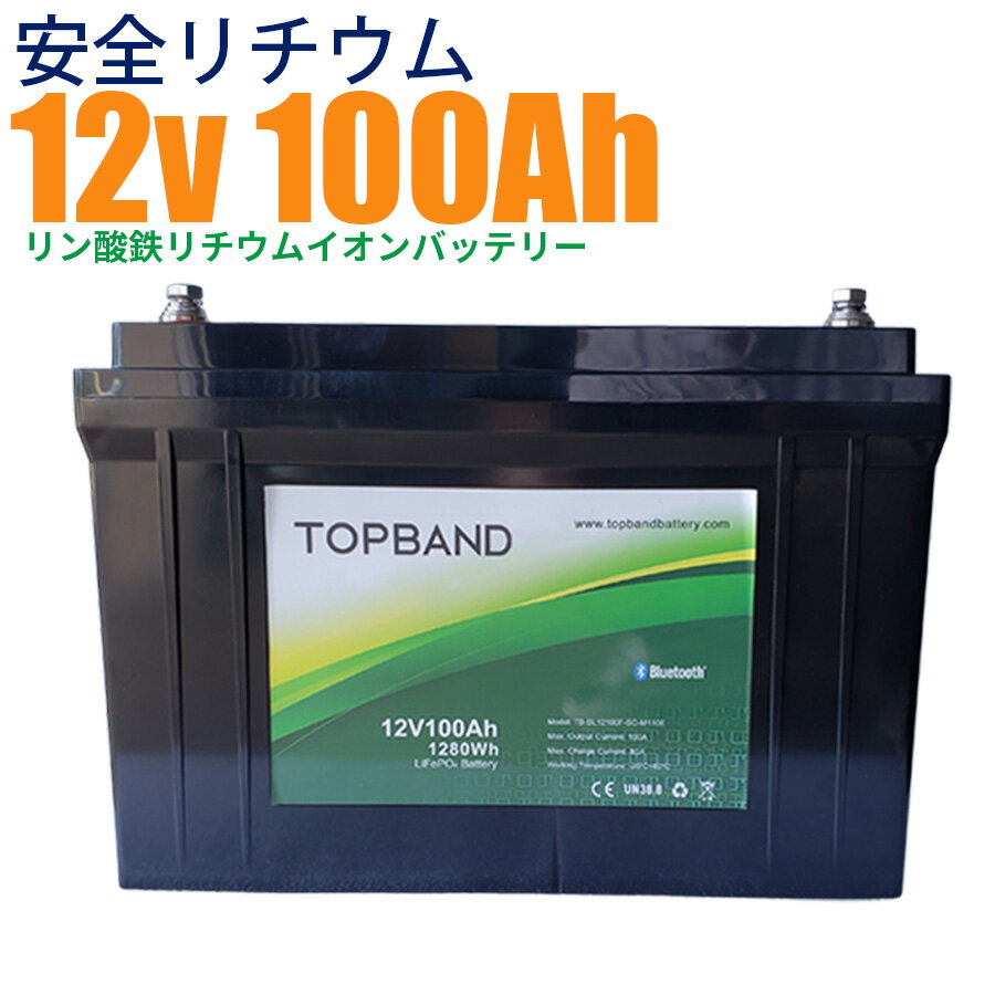 3000Ȥ Ŵ Хåƥ꡼ 100AH 1280Wh 12V LiFeP04 ֥ Topband ...