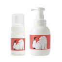 【おトクな2種セット】石けんワークス 泡用ポンプ ボトル 100mL ミニタイプ / 持ち運び用 キャップ付き + 350ml サイズ( 容器デザイン - 「調...