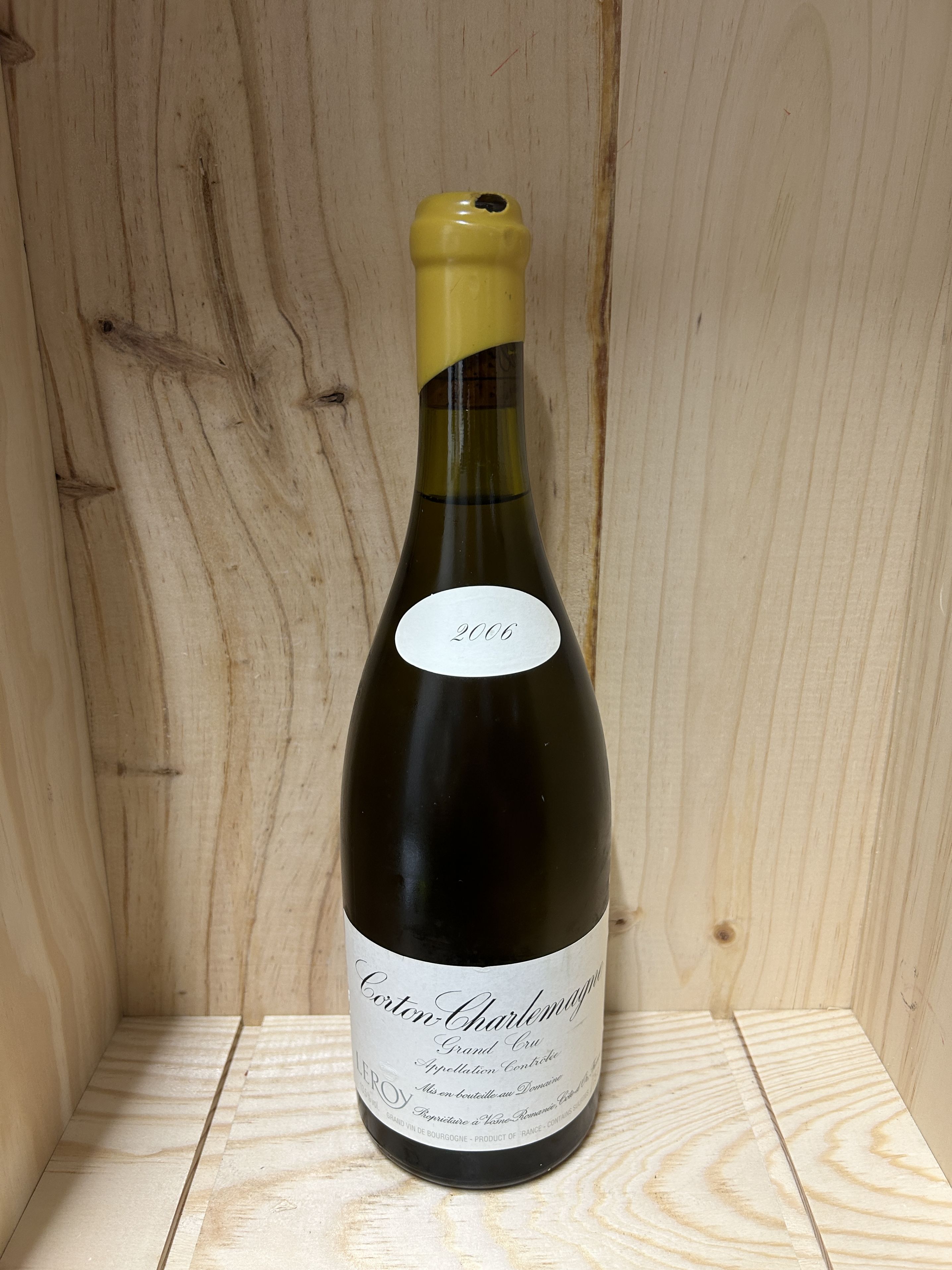 2006 コルトン シャルルマーニュ グラン クリュ ドメーヌ ルロワ 赤ワイン 750ml Domaine Leroy Corton Charlemagne Grand Cru フランス ブルゴーニュ