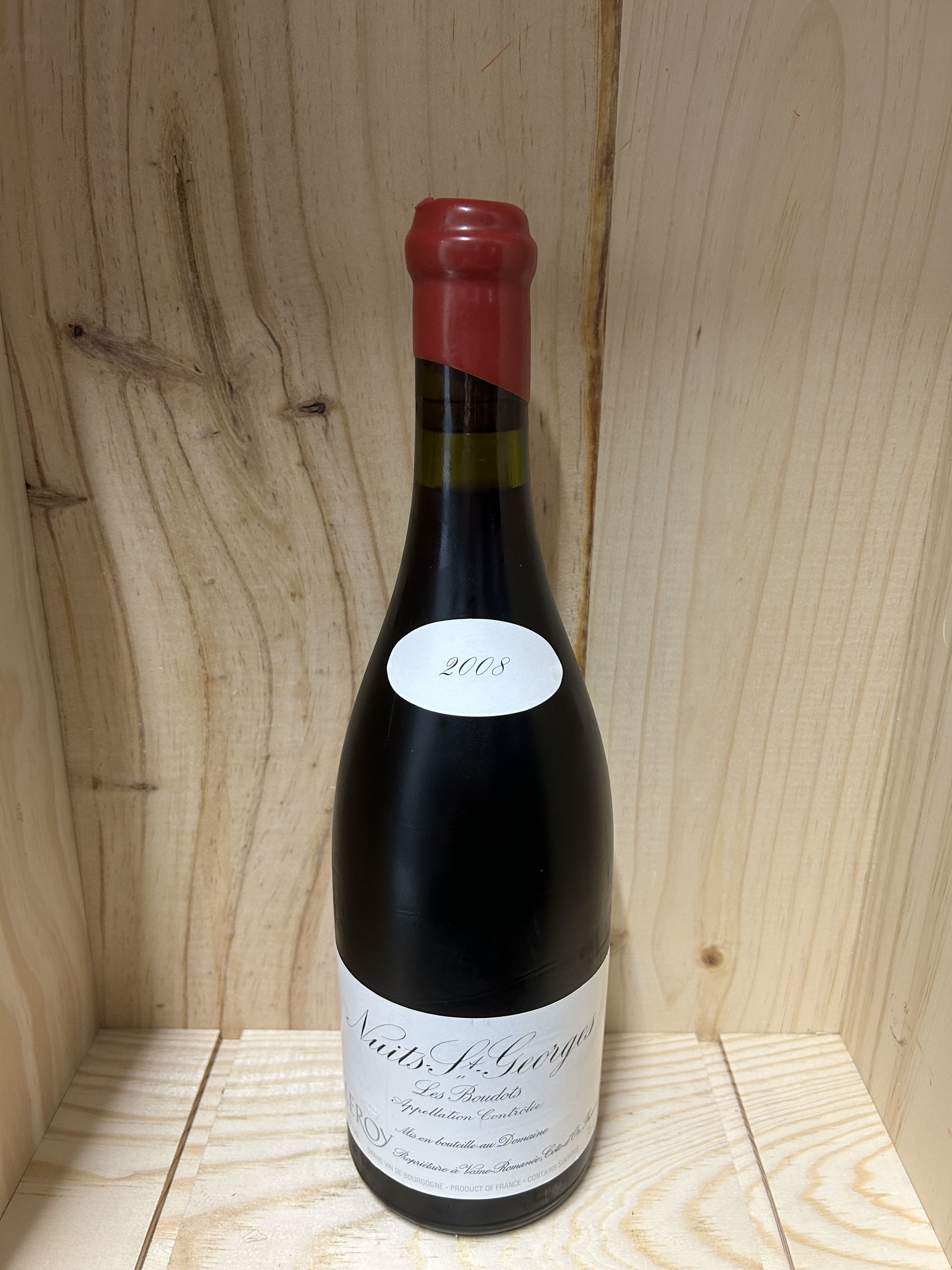 ドメーヌ ルロワ ニュイ サン ジョルジュ プルミエ クリュ レ ブード 2008 Domaine Leroy Nuits Saint Georges 1er Cru Les Boudots 2008