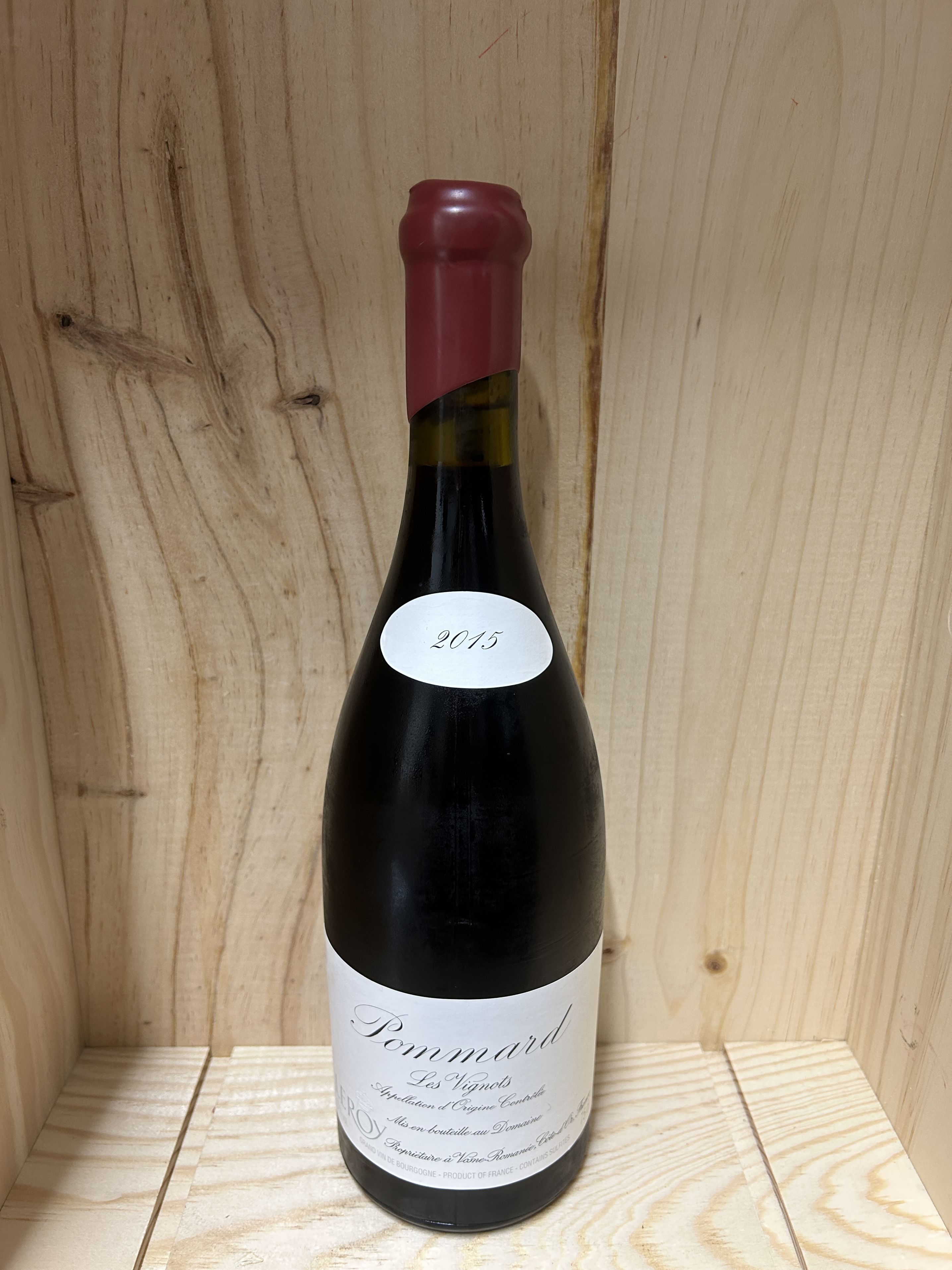 ドメーヌ ルロワ ポマール レ ヴィーニョ 2015 Domaine Leroy Pommard Les Vignots 2015