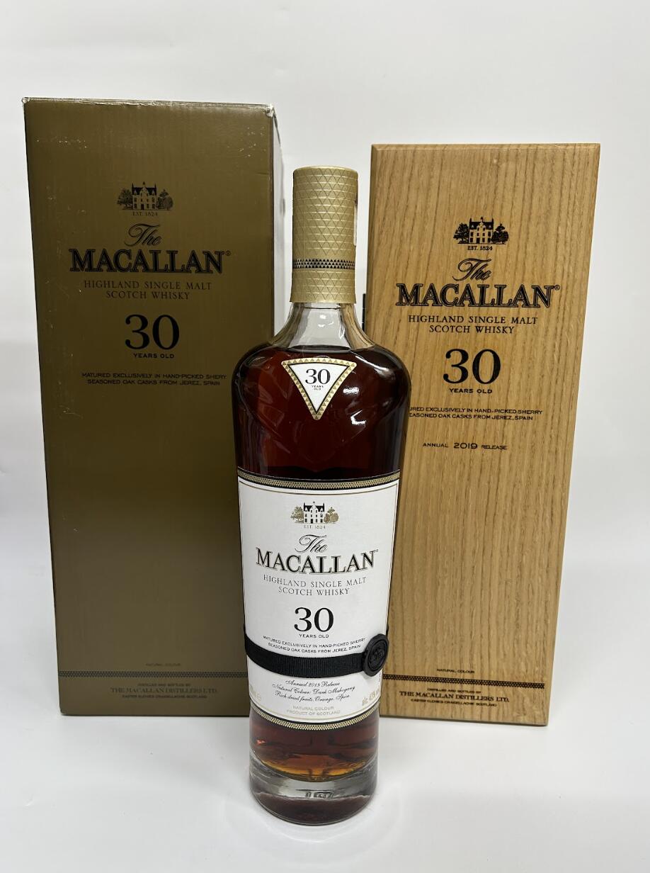 マッカラン 30 年 シェリーオーク ザ・マッカラン The Macallan 30 year old Sherry Oak 2019 箱付 スコッチ ウイスキー 43% 700ml