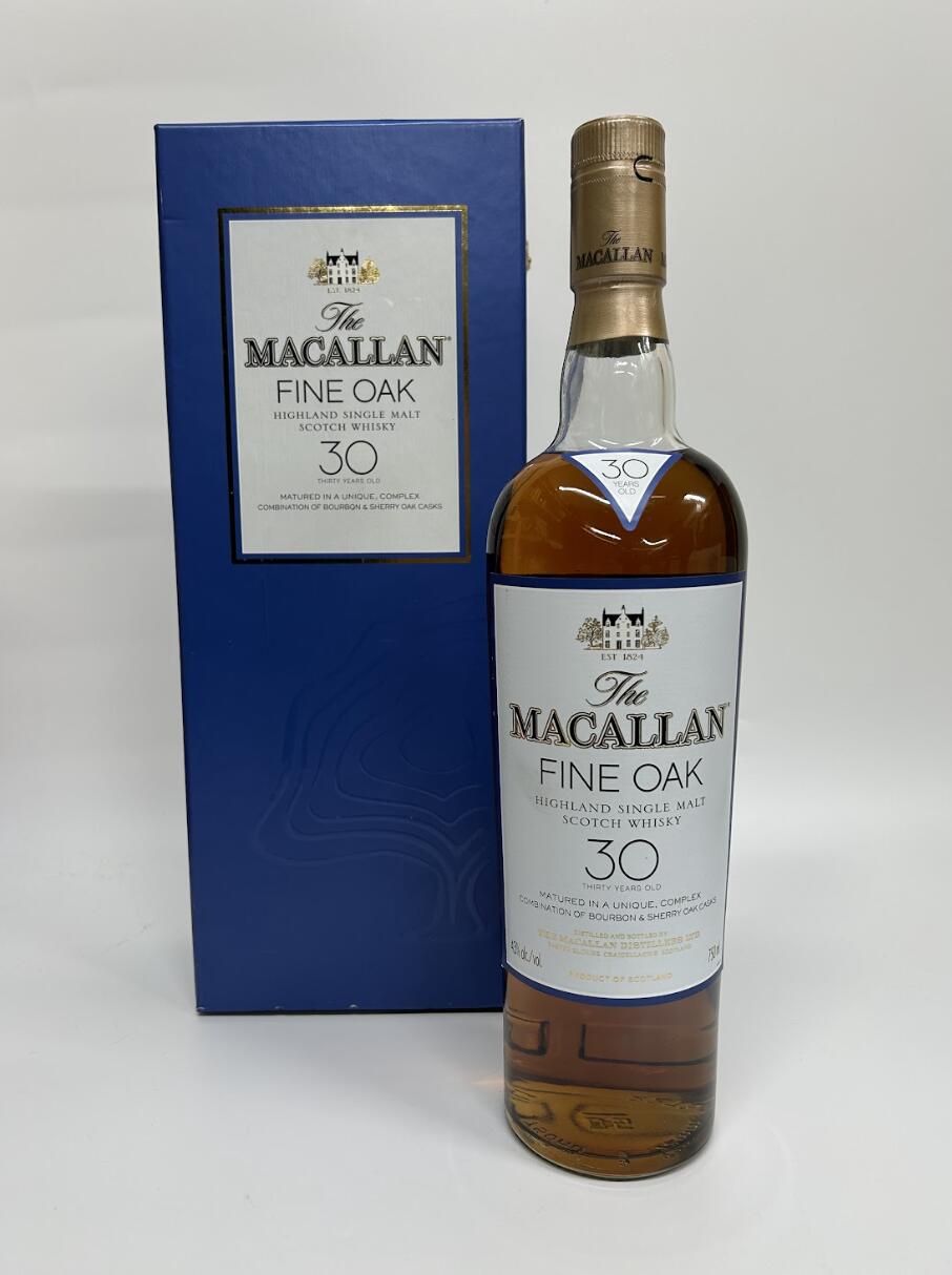 マッカラン 30 年 ファインオーク The Macallan 30 year old Fine Oak 箱付 スコッチ ウイスキー 43% 750ml