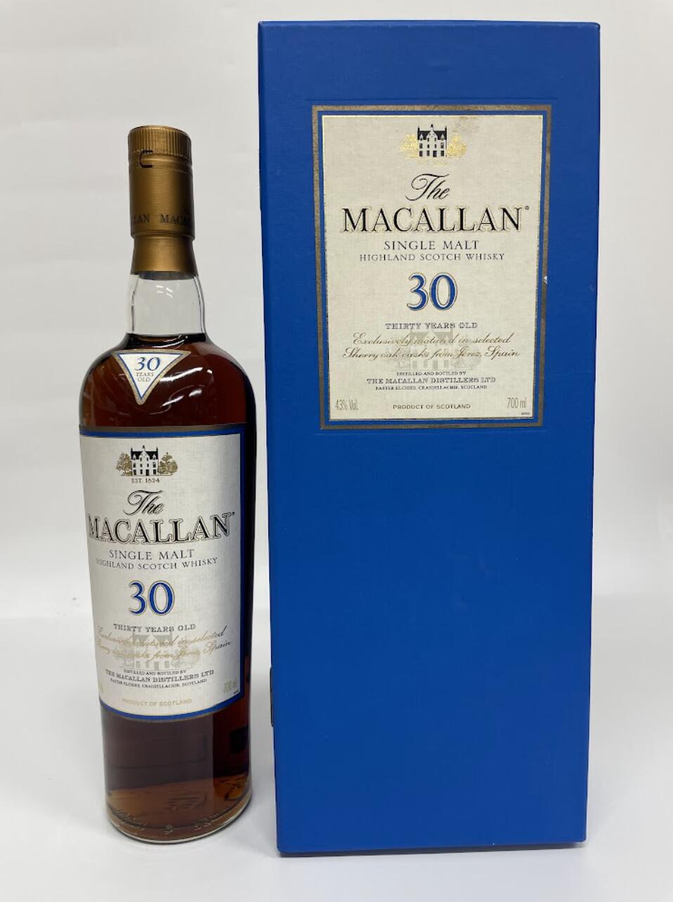 マッカラン 30 年 シェリーオーク ザ・マッカラン The Macallan 30 year old Sherry Oak 箱付 スコッチ ウイスキー 43% 700ml