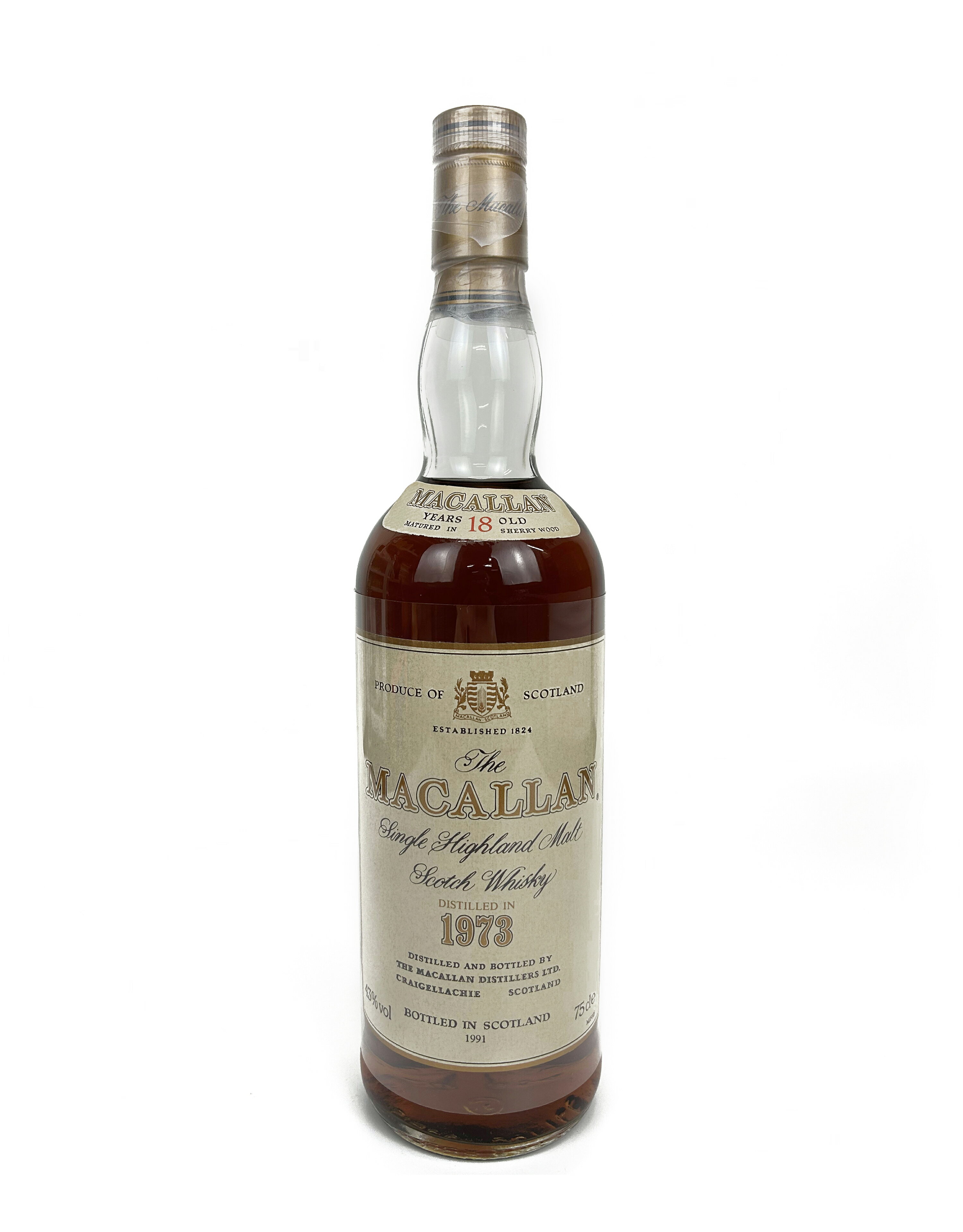 マッカラン 18年 1973-1991 旧ボトル ザ・マッカラン The Macallan 18 year old【1973】 シェリーカスク 43% 750ml スコッチ ウイスキー