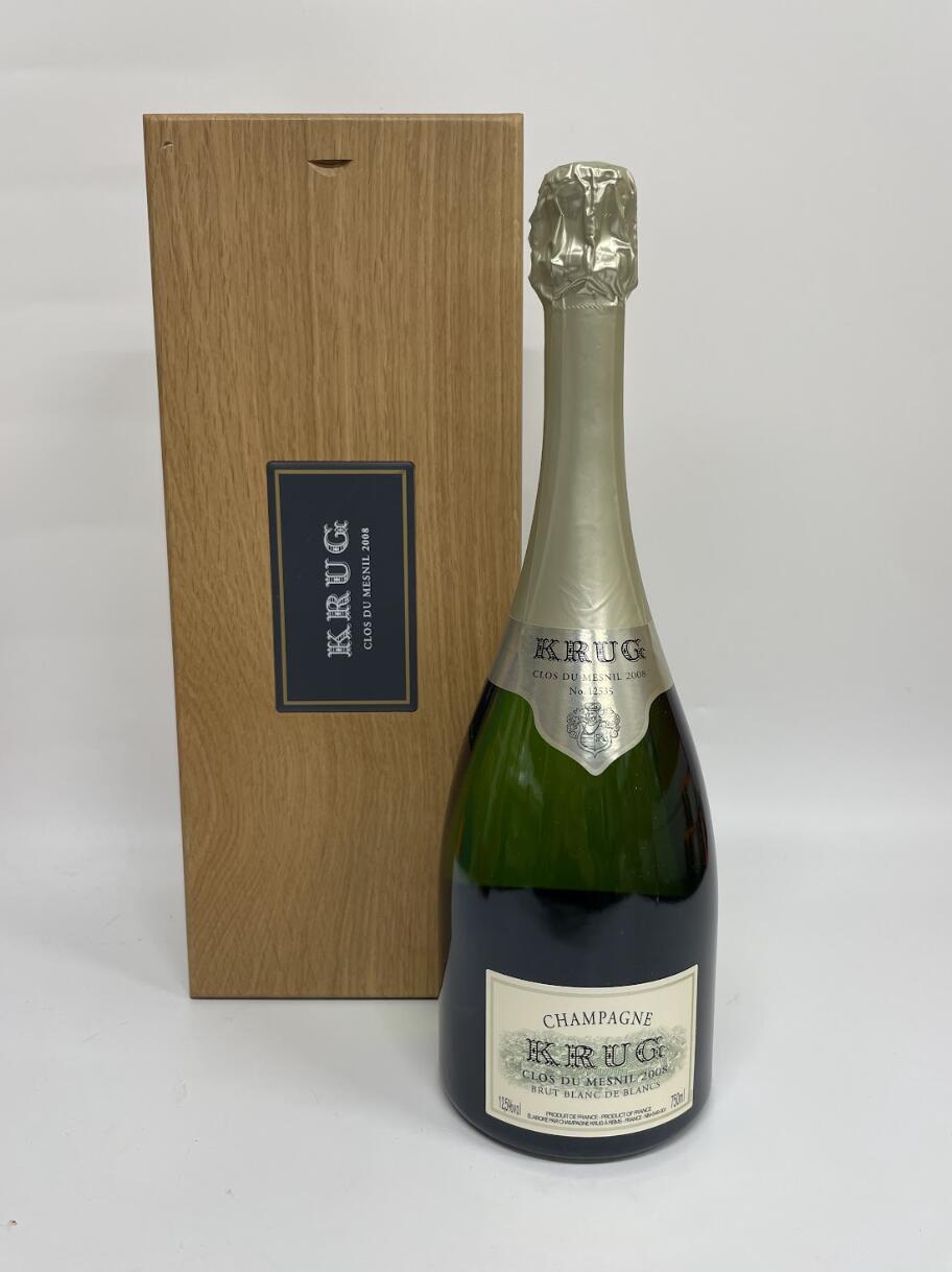 2008 クリュッグ クロ デュ メニル ブリュット ブラン ド ブラン 木箱入り Krug Clos du Mesnil Brut Blanc de Blancs 750ml フランス シャンパン シャンパーニュ