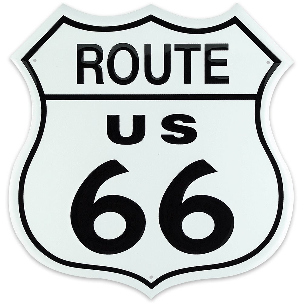 Rakuten - Design ルート66★まんま標識型★アメリカのマザーロード★ROUTE66★アメリカンブリキ看板[679] [並行輸入品]