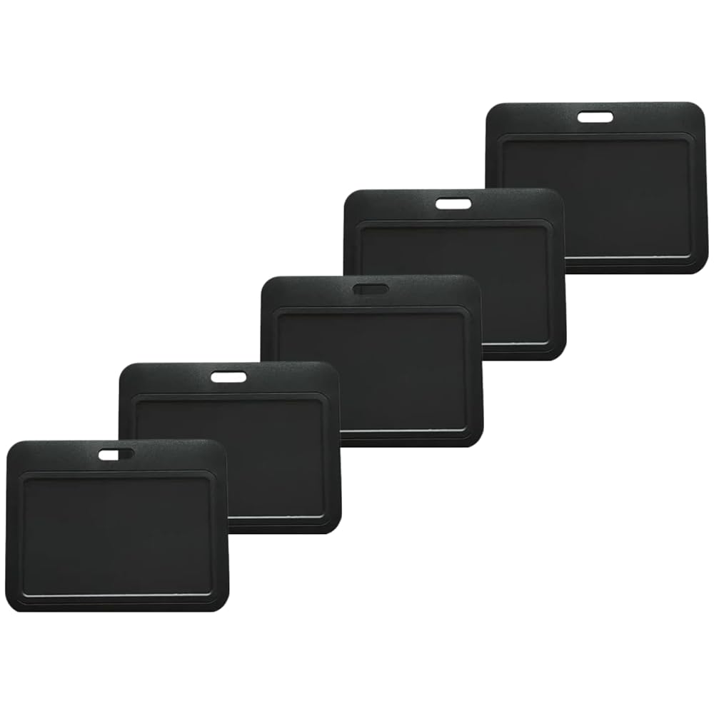 5枚セット ネームホルダー IDカードホルダー 縦型 横型 社員証 名札 カードケース オフィス 学校 イベ..