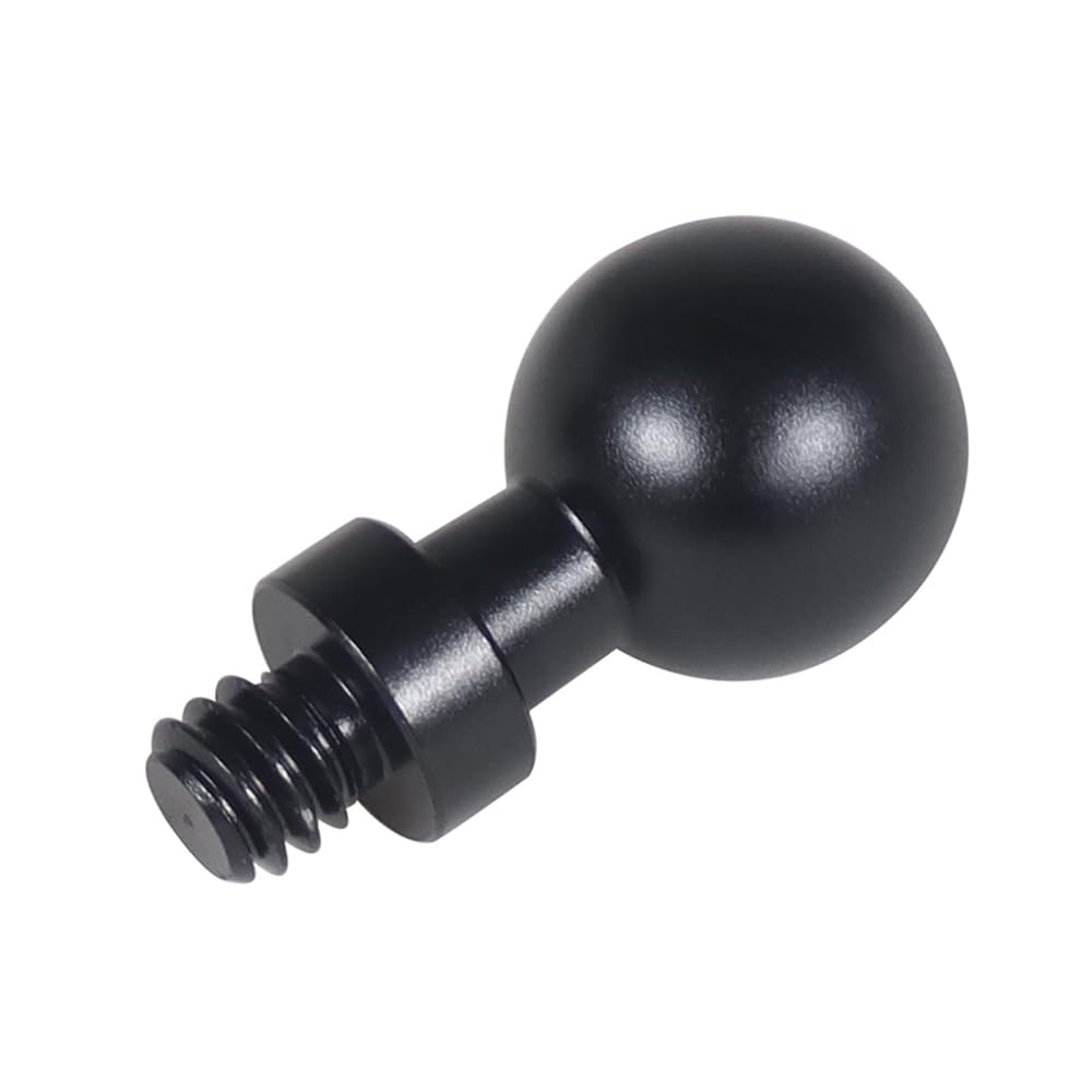 17mm ボールヘッド ボールヘッドマウントアダプター 機器拡張 撮影機材 自撮り 1/4ネジ (1/4オス)