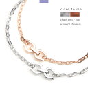 ペアブレスレット ブレスレット チェーン シルバー925 馬蹄 ホースシュー 華奢 close to me 刻印 名入れ テディベア 贈り物 ギフト ペア メン...
