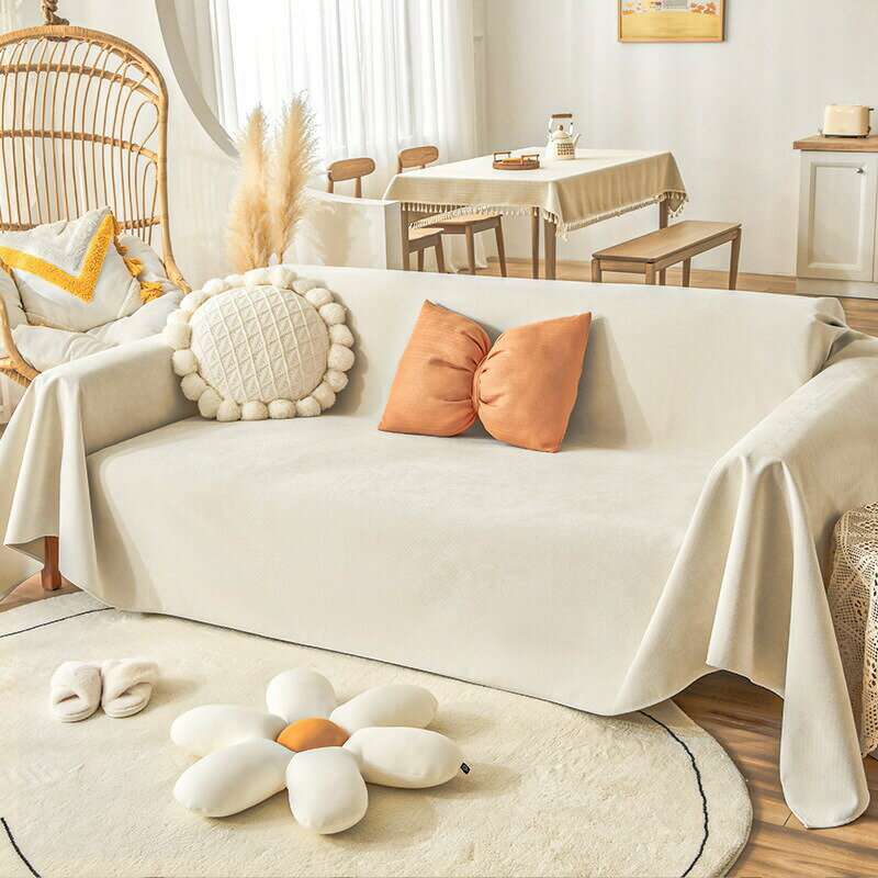 【新発売限定記念価格!】180*420cm ソファーカバー マルチカバー 北欧 大判 一体型 撥水加工 クッションカバー 滑り止め 毛布 多機能 丸洗い 洗濯OK 汚れ防止 4色 2人掛け 3人掛け 四季用 防水 [2]