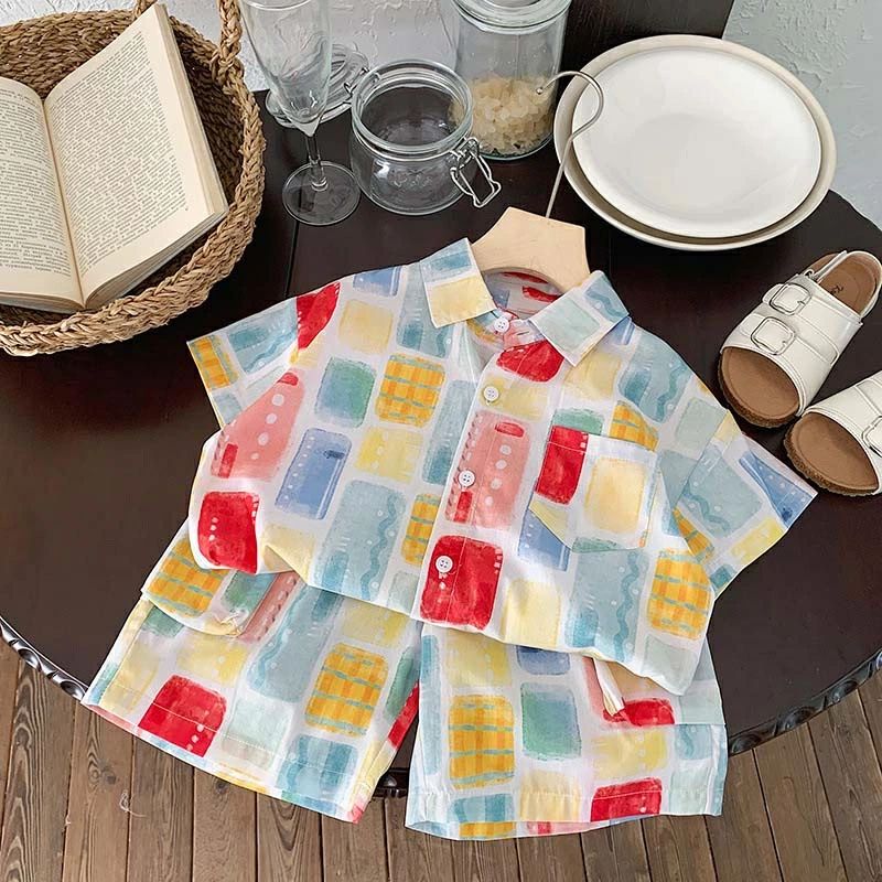 【クーポン最大1000円OFF!】セットアップ キッズ 半袖 ベビー服 男の子 女の子 上下セット 夏 トップス ボトムス 半ズボン ジュニア おしゃれ 可愛い 入学 入園 誕生日 プレゼント 幼稚園 小学生 お出かけ 150cm 140cm 130cm