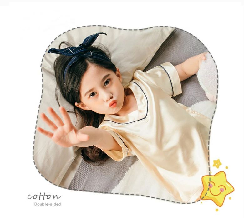 【3349円→実質2746円 8%OFFクーポン+P10倍!11/19 23:59まで】子供 半袖 女の子アイスシルク 春夏 こども服 子どもルームウェア 薄手 キッズ ナイトウェア 涼しい お昼寝 2点セット 肌に優しい 部屋着 寝巻き 子供パジャマいちご