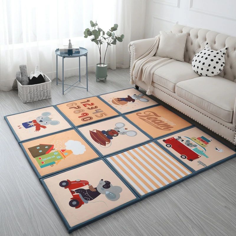 【クーポン最大1000円OFF!】子供用マット6枚 漫画パターマット置き畳 ユニット 畳 汚れにくい ペット ..