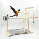 【限定価格→4,140円 7/29まで】おもちゃ 吊り下げ 木 小鳥 止まり木 タワー インコ アスレチック 休憩 揺らして 無害 取付け簡単 送料無料 木製 鳥 玩具 皿付く はしご