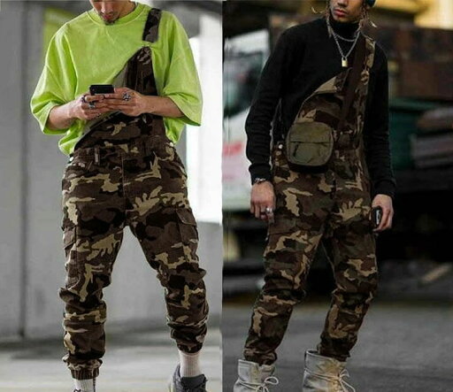 【限定価格→3,582円 7/29まで】オーバーオール メンズ サロペット ロングパンツ オールインワン 迷彩 春夏秋 長ズボン