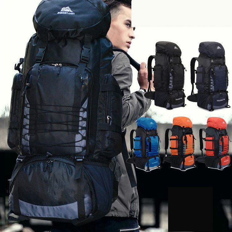 楽天まいにちもの【クーポン最大1000円OFF!】アウトドア 90L バック 大容量 バックパック 撥水 リュック 防災 災害 登山 旅行 メンズ