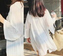 【限定価格→2,204円 7/29まで】夏新作 uvカット カーディガン レディース 薄手シャツ シースルートップス ゆったり シフォン 日焼け対策 紫外線対策 冷房対策 ビーチ 透ける 送料無料 ロングシャツ
