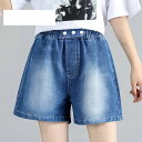【限定価格→2,565円 7/29まで】ショートパンツ レディース デニム 短パン ショーパン カジュアル 部屋着 おしゃれ ジーンズ ウエストゴム