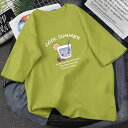 【限定価格→1,615円 7/29まで】半袖Tシャツ 夏 レディース Tシャツ ゆったり サマーTシャツ 夏Tシャツ 快適 サラサラ ゆったりTシャツ 丸首 カットソー クルーネック 可愛い