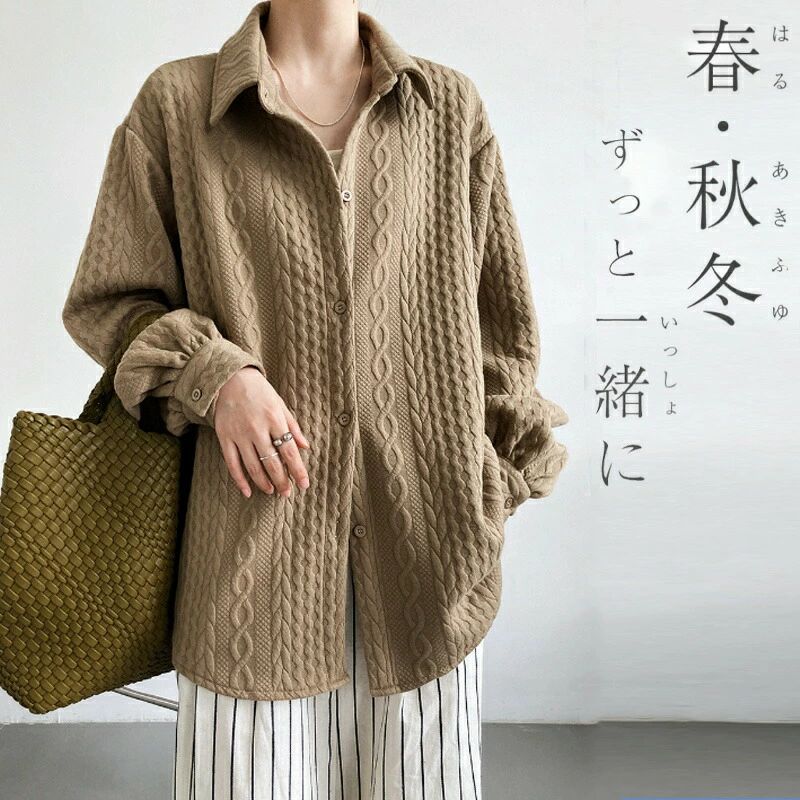 【クーポン最大1000円OFF!】ブラウスビッグシルエット シャツ ブラウス リモートワーク フォーマル オフィス ワンマイルウェアルームウェア レディース 春 秋 長袖 テレワーク(4)