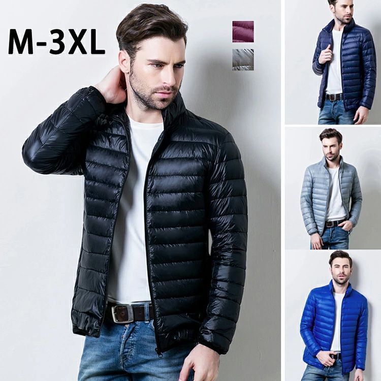 【P2倍!3380円→実質3312円 12/11 01:59まで】ダウンジャケット メンズ 撥水 防風 透湿 ライトダウン シンプルデザイン スタンドカラー メ...