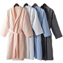 メンズ ユニセックス バスローブ 単品売り 薄手 長袖 ワッフル バスローブ 風呂 温泉 男女兼用 ナイトガウン ロング丈 春夏用 レディース