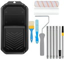 ペイントローラーセット 塗装ローラーセット 塗装用ローラー ペイントブラシ ペイントトレイ付 12点セット 塗装用具 ペンキ ローラー